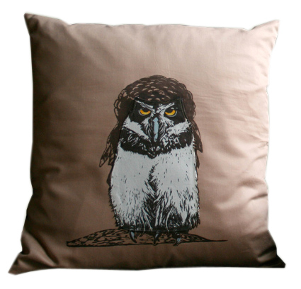 colour mexican owl cushion